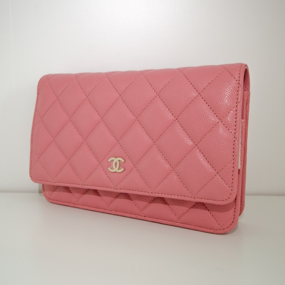 CHANEL 22C Pink Caviar Wallet on Chain NEW - Picture 8 of 10